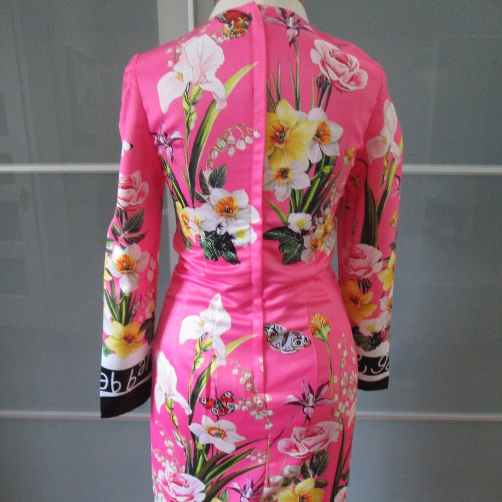 *SOLD* Dolce & Gabbana Long Sleeve Midi Rabbit Dress - Picture 7 of 14